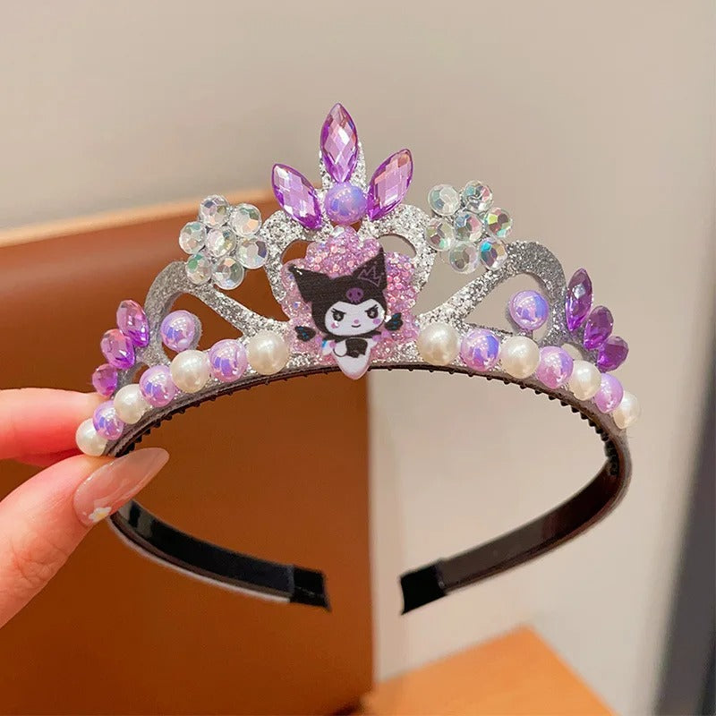 Kids Princess Crown Dress Up Accessories – Sanrio Kawaii Elsa Party Jewelry Gift.