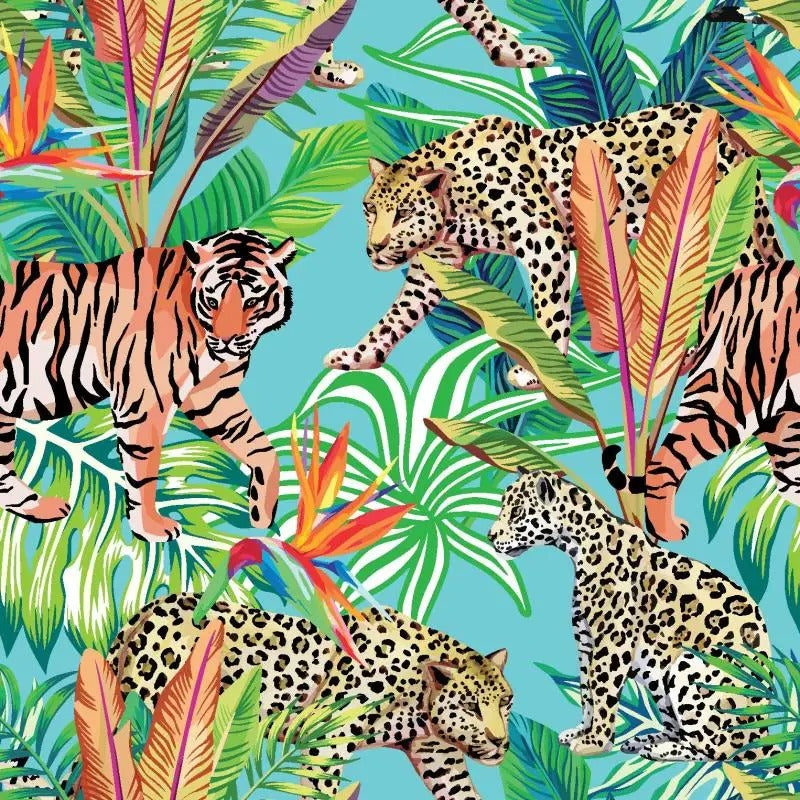 Retro Red Leopard 3D Wallpaper – Bold & Stylish.