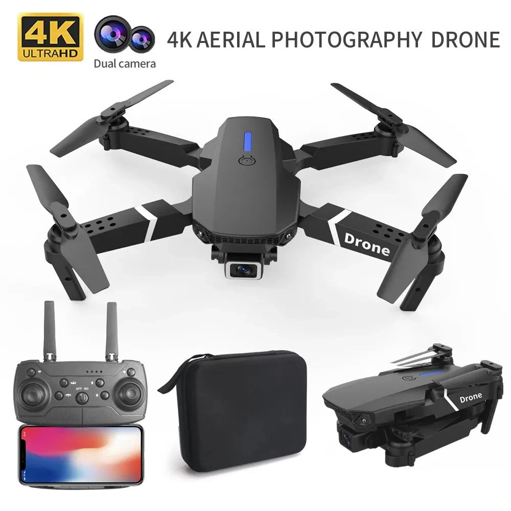 E88 4K HD Camera Foldable RC Drone Toy