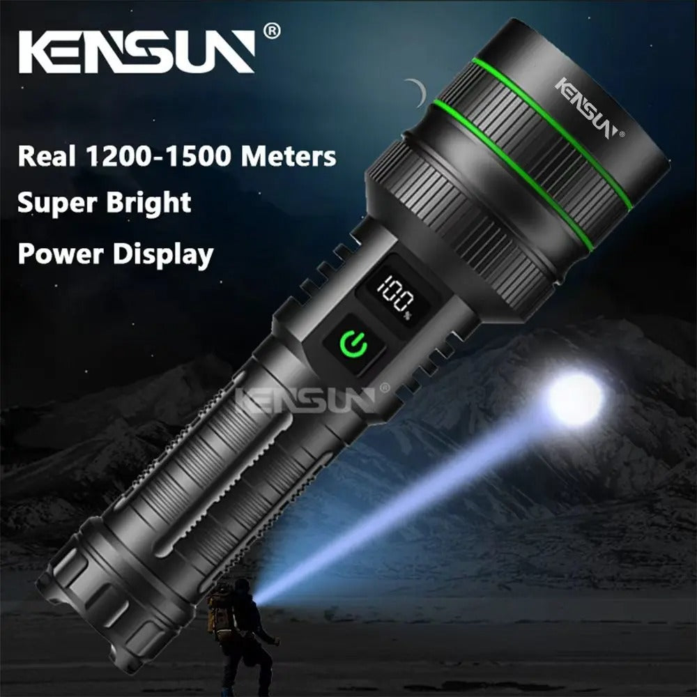 High Power Tactical LED Flashlight – Long Range Zoomable