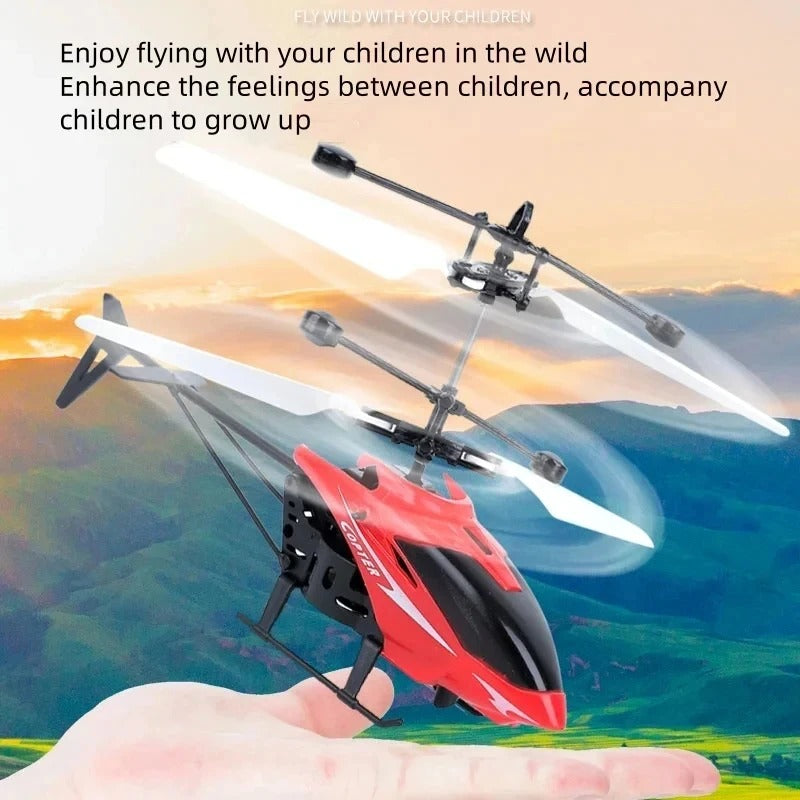 Mini Rechargeable RC Drone – Kids Drop-Resistant Helicopter Toy