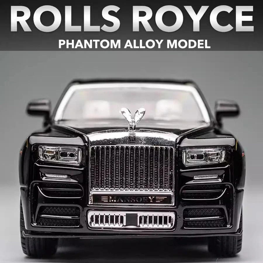 1/24 Rolls Royce Phantom Diecast Pull-Back Car Model