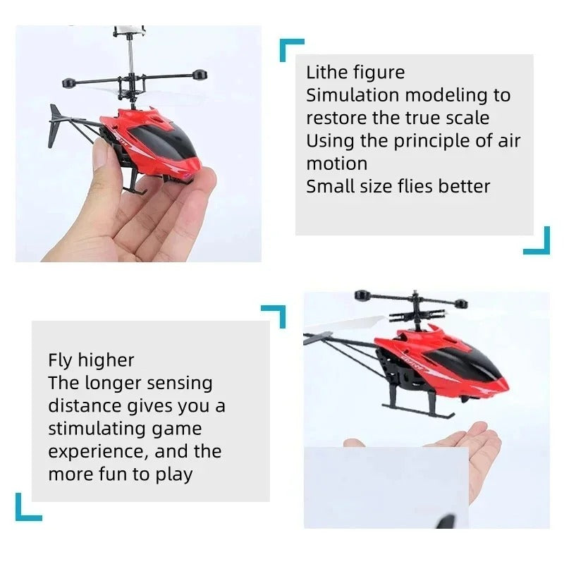 Mini Rechargeable RC Drone – Kids Drop-Resistant Helicopter Toy