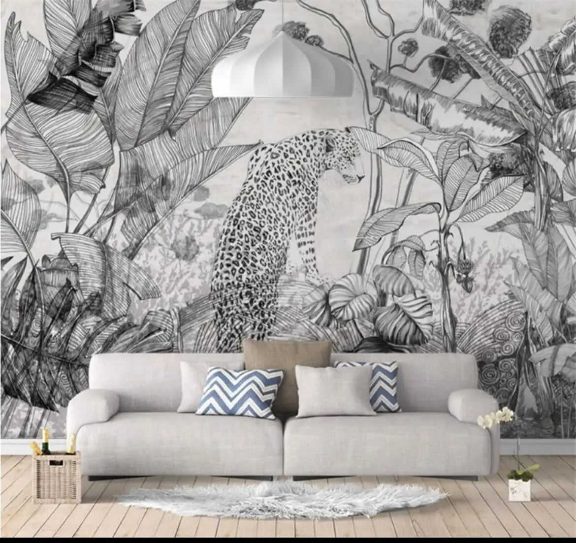 Retro Red Leopard 3D Wallpaper – Bold & Stylish.