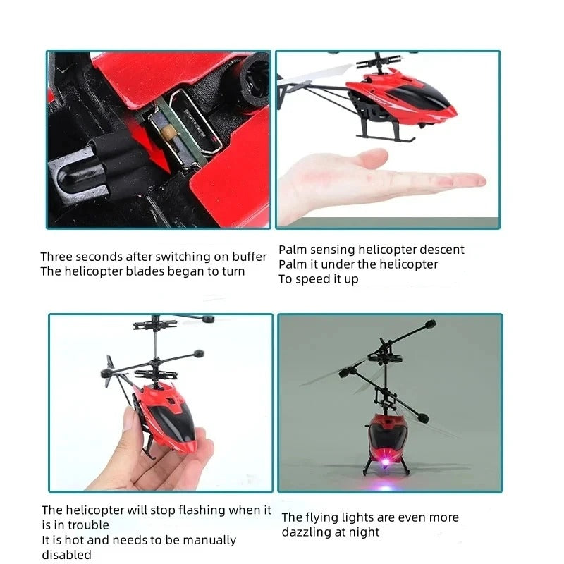 Mini Rechargeable RC Drone – Kids Drop-Resistant Helicopter Toy