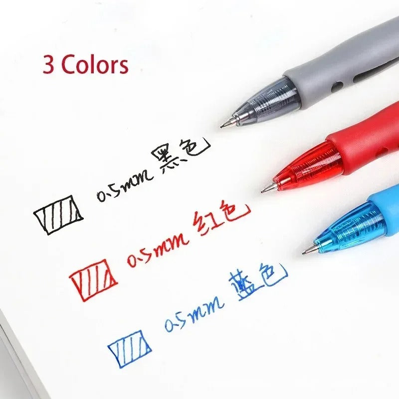 13/30pcs Retractable Gel Pens with Refills – Black, Red & Blue Ink