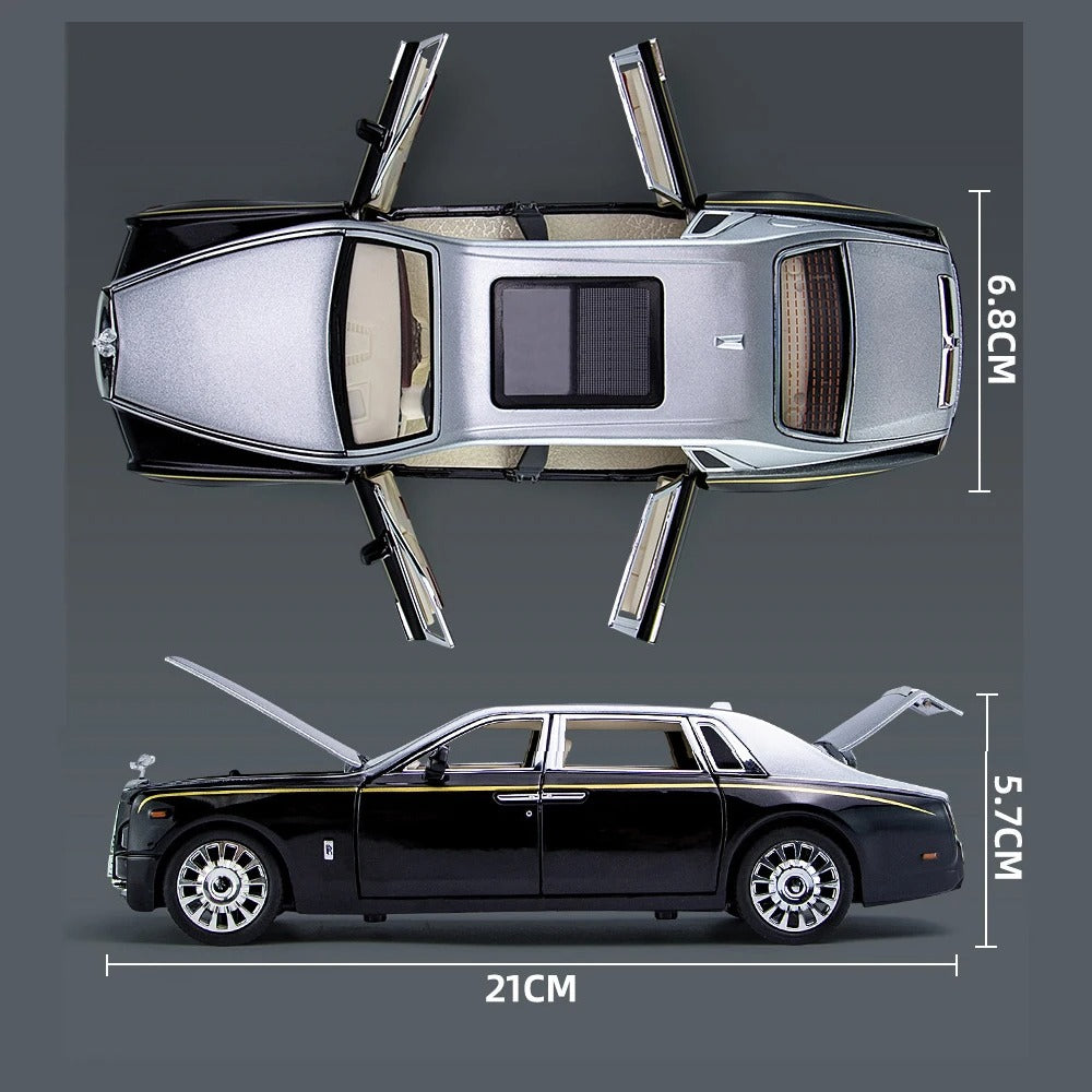 1/24 Rolls Royce Phantom Diecast Pull-Back Car Model