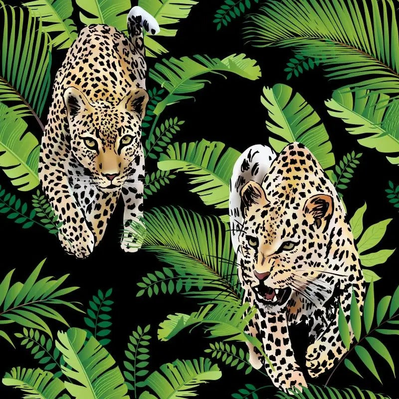 Retro Red Leopard 3D Wallpaper – Bold & Stylish.