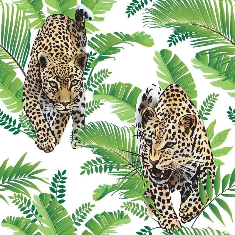 Retro Red Leopard 3D Wallpaper – Bold & Stylish.